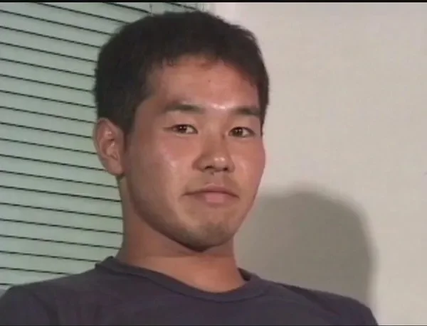 インタビュー中の先輩